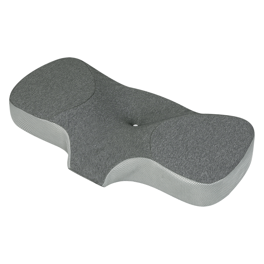 Dreamz Memory Foam Pillow Pillowcase Supprt Grey Rebound-1942353715331731464