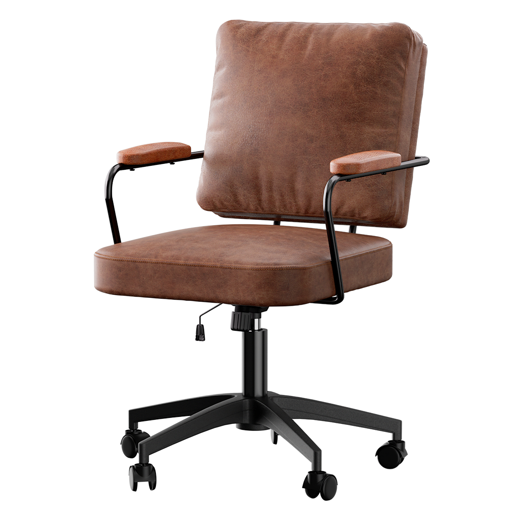 Levede Office Arm Chair Leather Executive Chairs-1919892815630962696