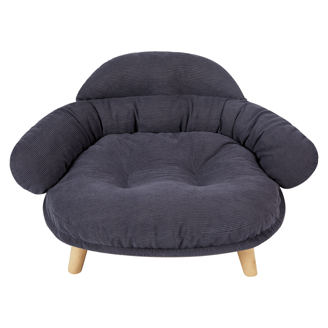 Pawz Elevated Pet Dog Cat Sofa Bed Couch L Size Grey-1942353691545833480