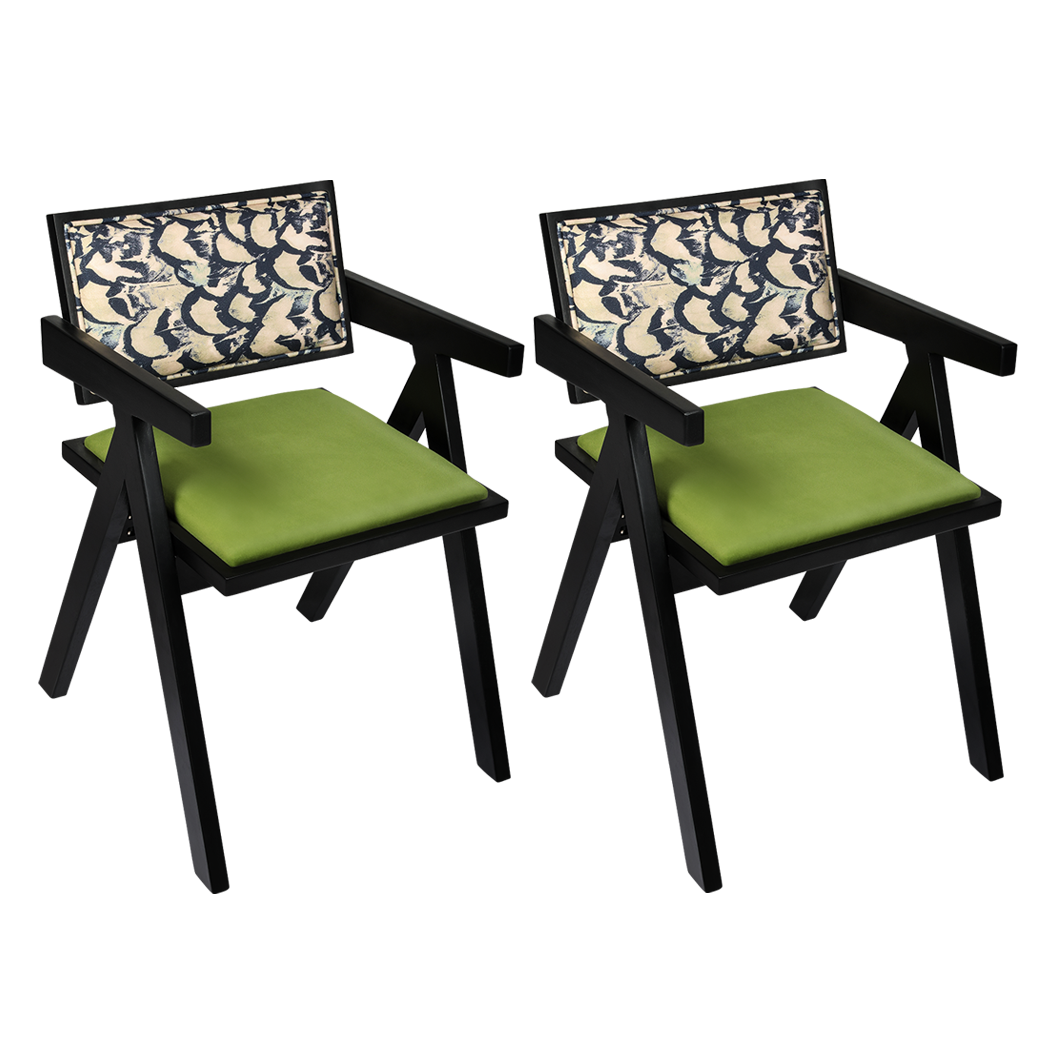 Levede 2X Dining Chair Retro Backrest Chair-1937319810702643208