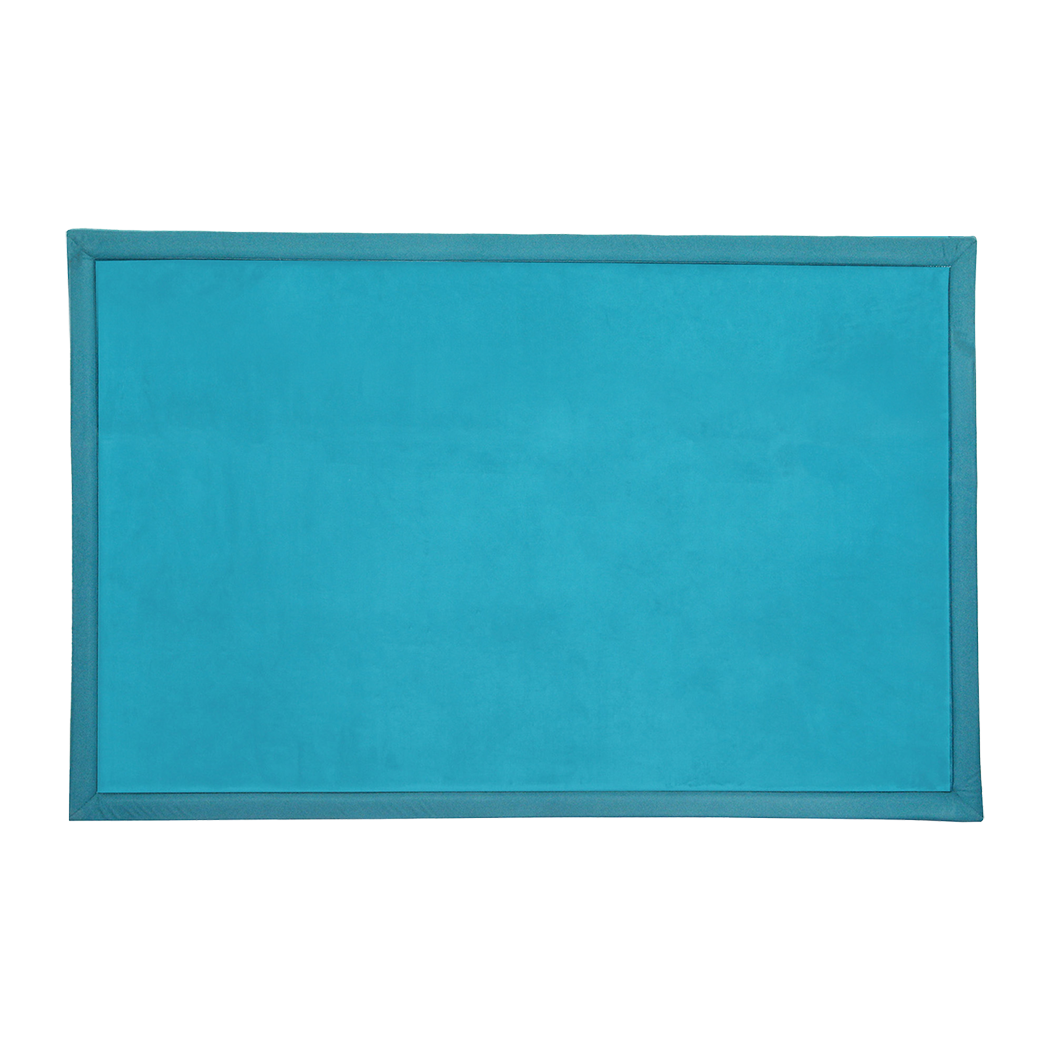 Marlow Coral Velvet Area Rugs Large Mat 120x200cm Blue-1942353699565342728