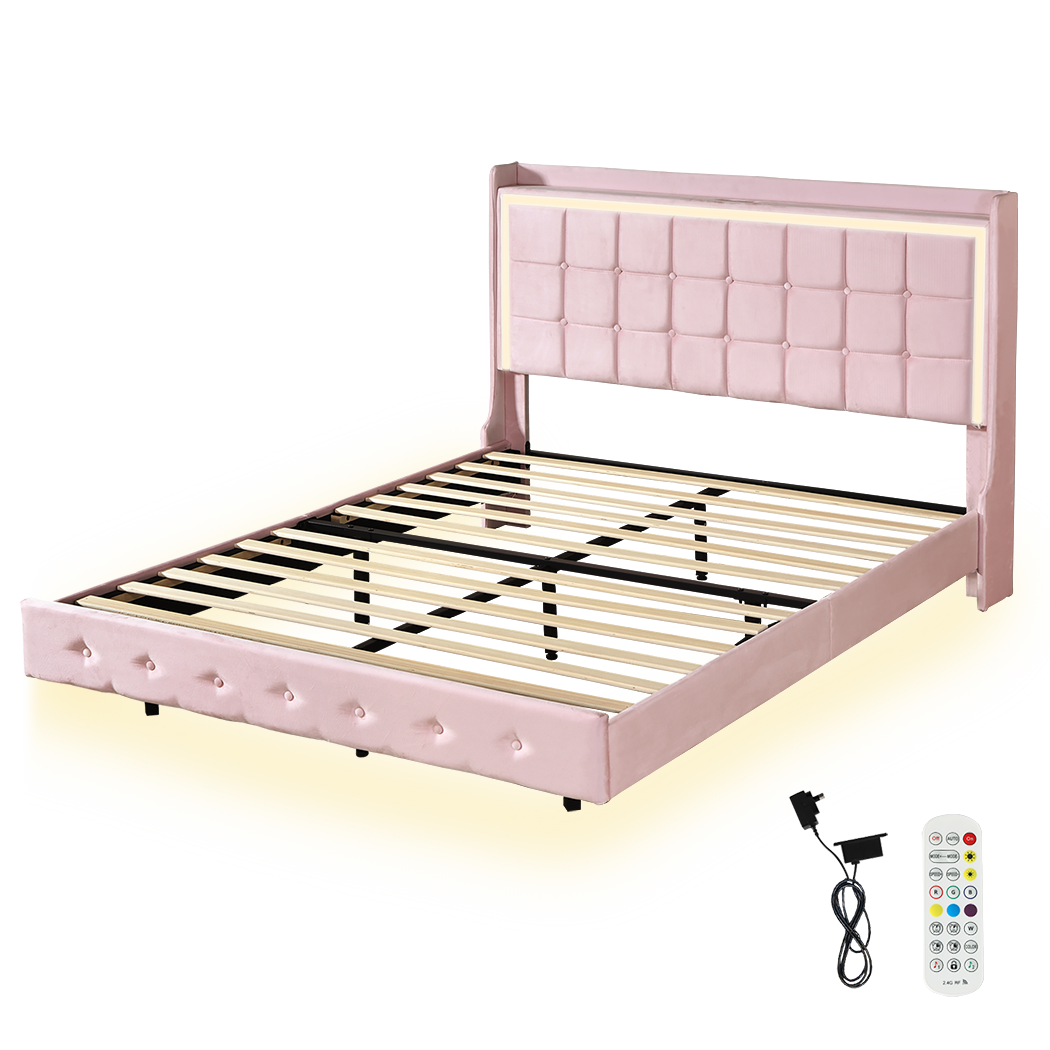 Levede Double Floating Bed Frame-1910112230083530760