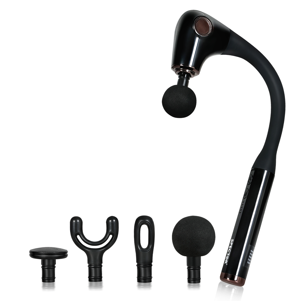 Spector Extended Handle Massage Gun Black-1942353702845288450