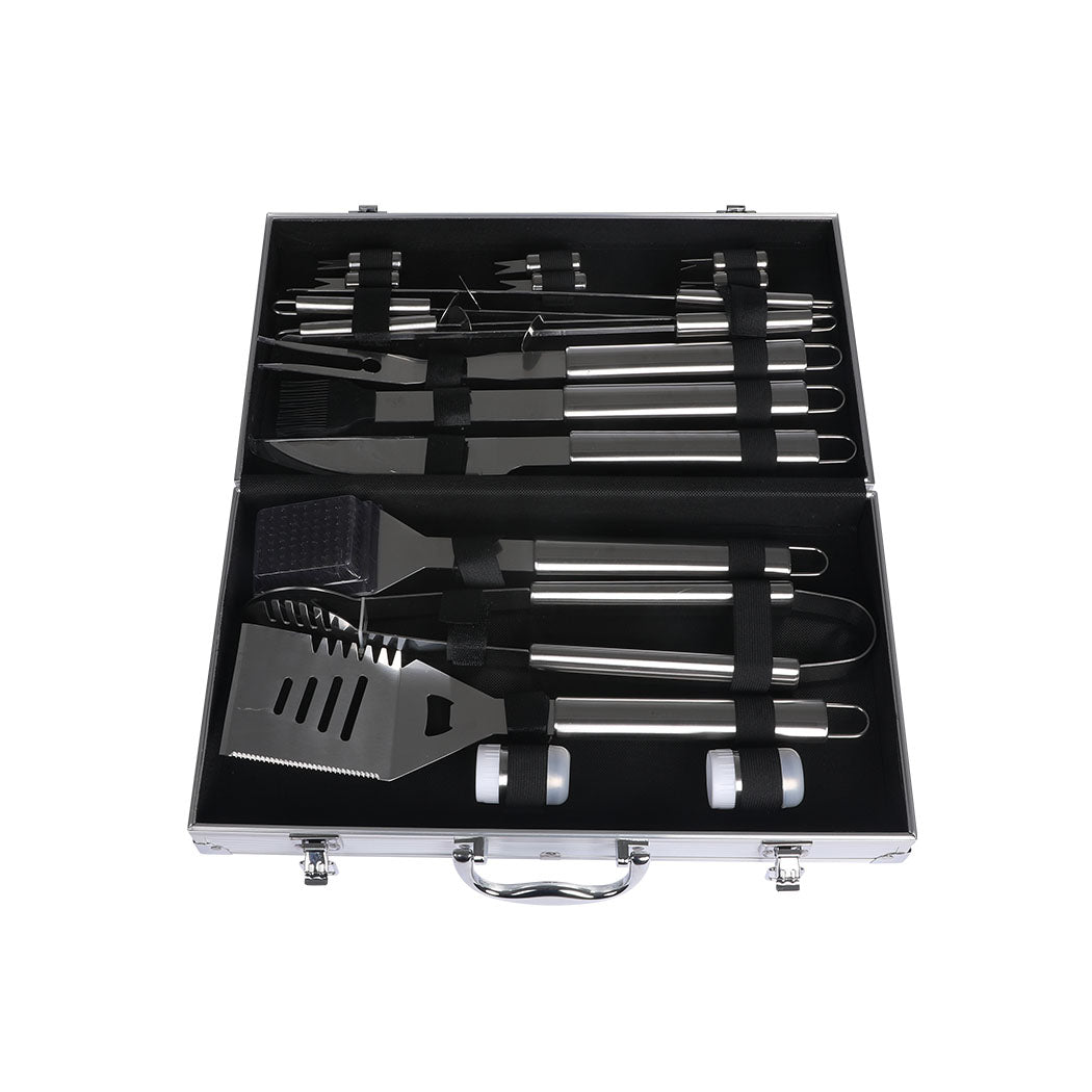 Moyasu 18Pcs BBQ Tool Set Stainless-1942353288884260868