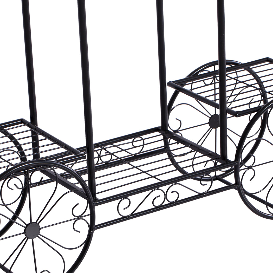 Levede Plant Stand Outdoor Indoor Metal Bronze-1942353791160553476