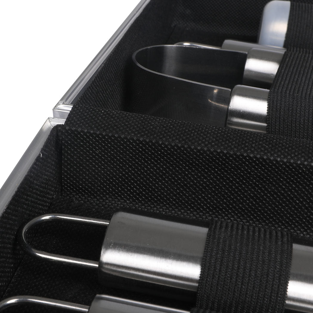 Moyasu 10Pcs BBQ Tool Set Stainless-1942353288699711493