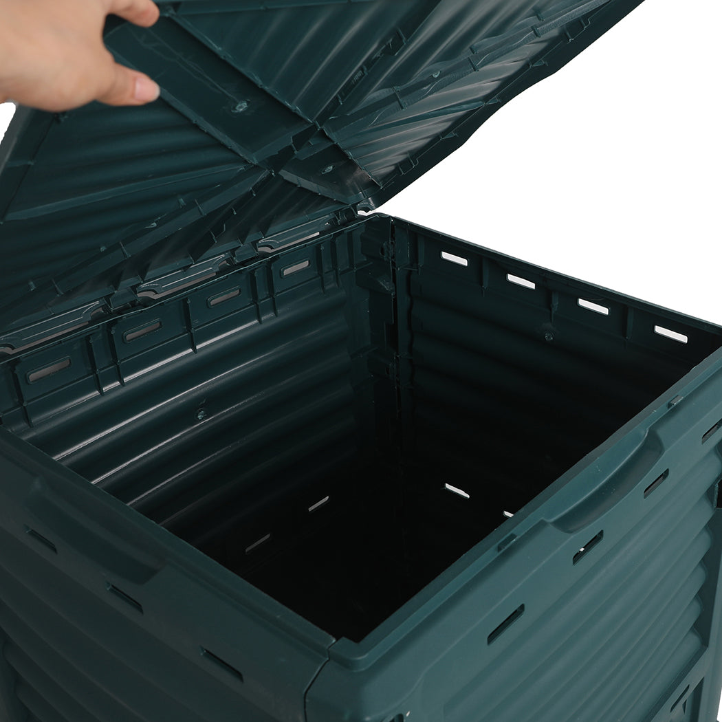 Lambu 290L Compost Bin Food Waste Recycling Green-1942353090137165829