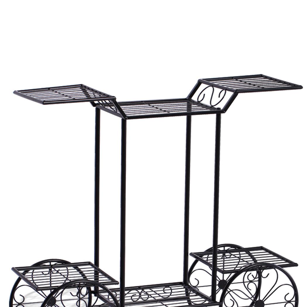 Levede Plant Stand Outdoor Indoor Metal Bronze-1942353791160553478