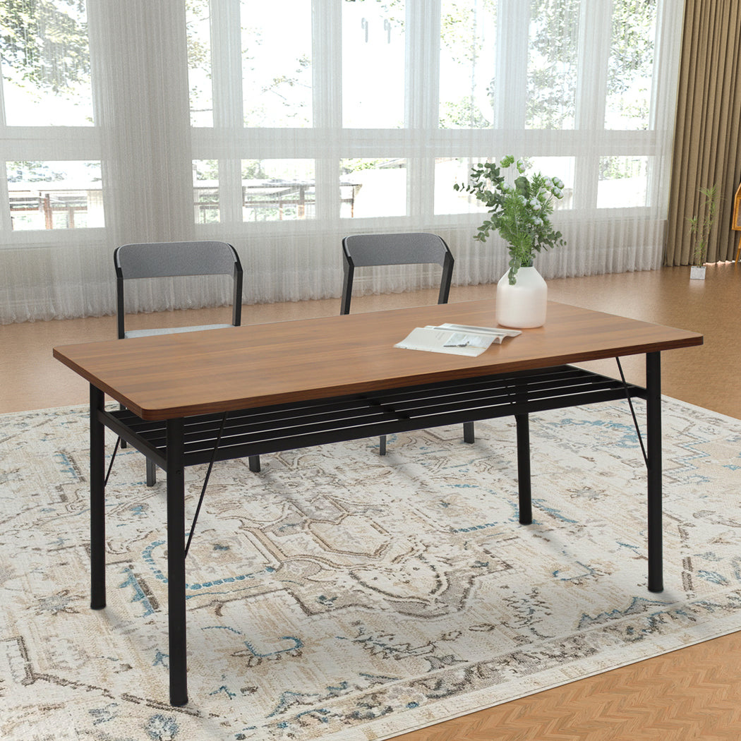 Levede Dining Table Storage Shelf 4-6 Seater 150cm-1910113302139244551
