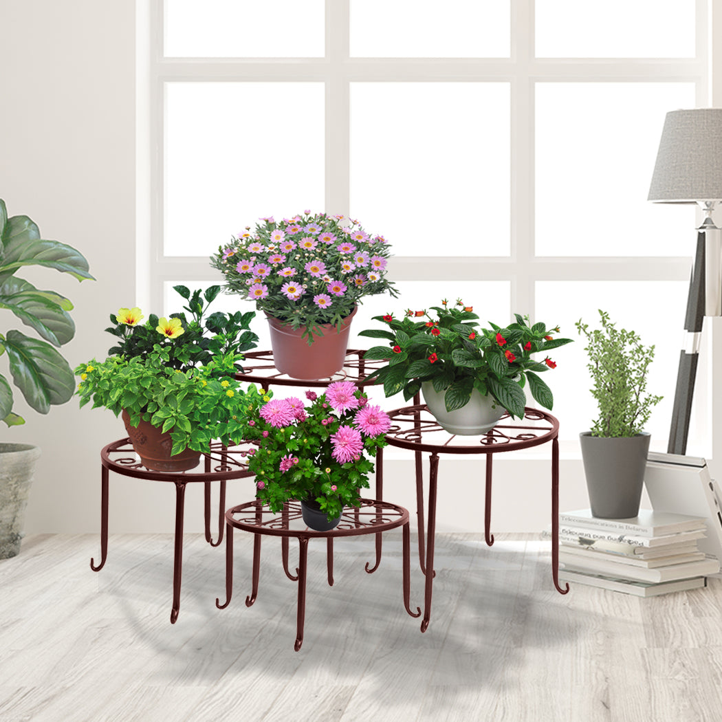 Levede Plant Stand Outdoor Indoor Metal Bronze-1942353791949082631