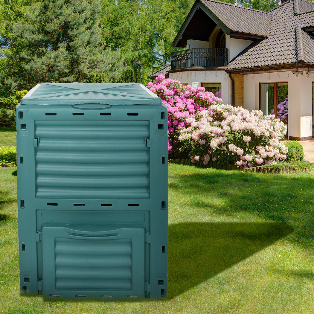 Lambu 290L Compost Bin Food Waste Recycling Green-1942353090137165831