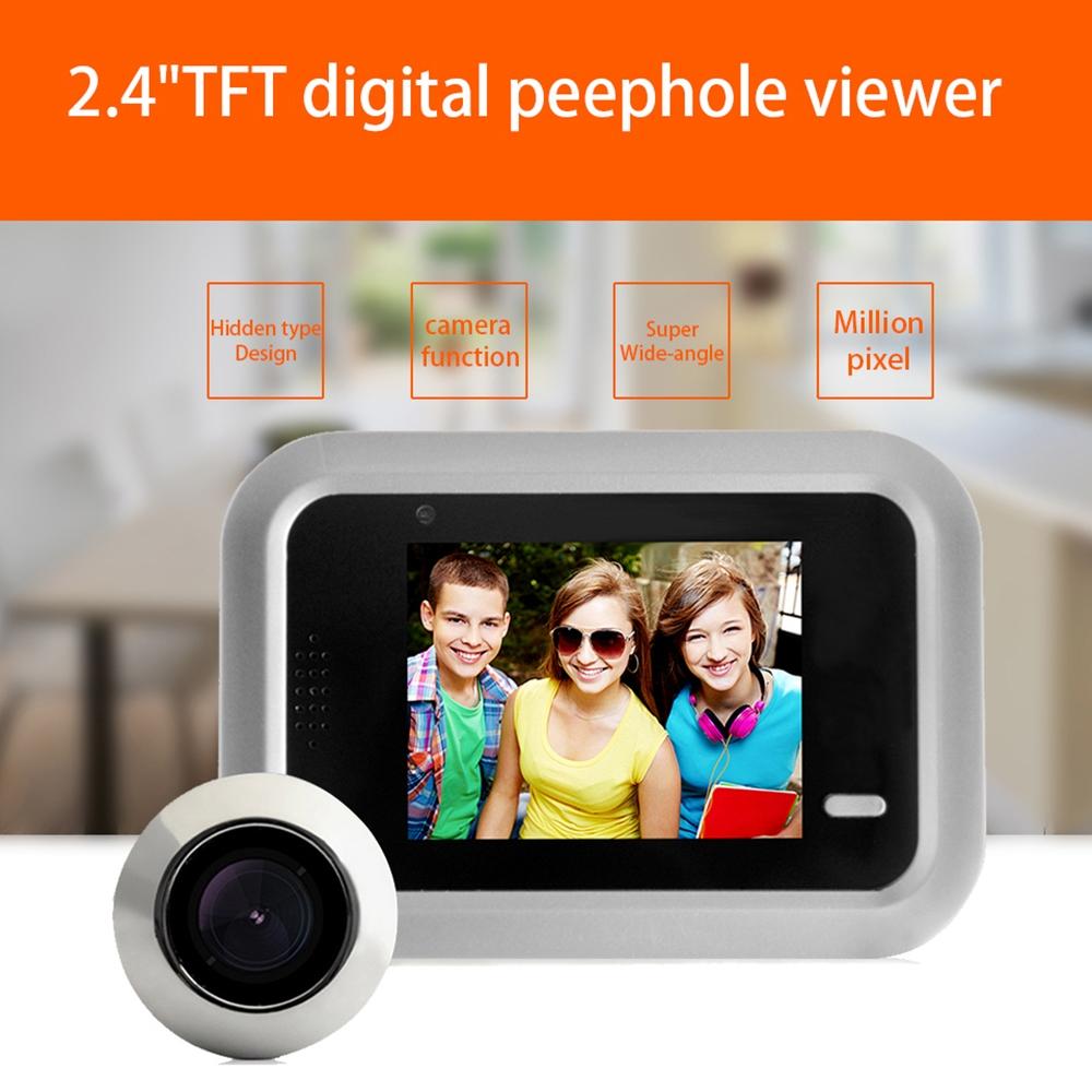 2.4 Screen 2.0Mp Security Camera With Tf Card Support - No Disturb Peephole Viewer-1915196598938374147
