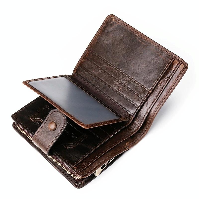 Leather Rfid Wallet - Multi-Functional-1915197091622293506