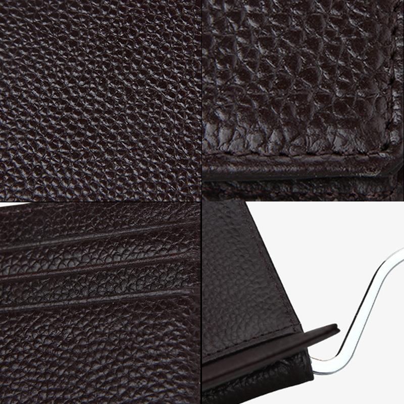 Leather Rfid Card Holder Wallet - 6 Slots Magenta-1915196588360339460