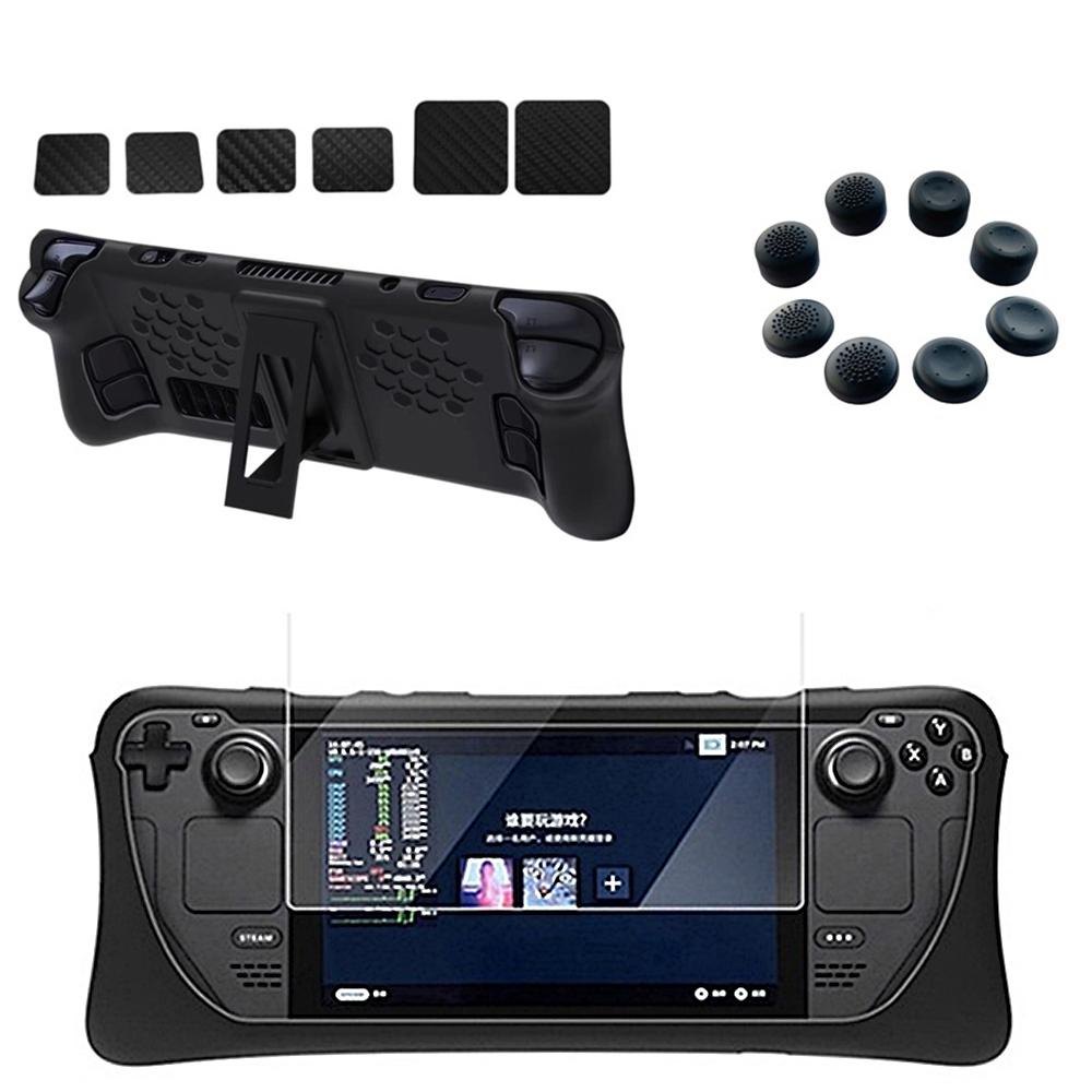 Steam Deck Silicone Case Set With Holder - Protect Your Console-1915197072076836864
