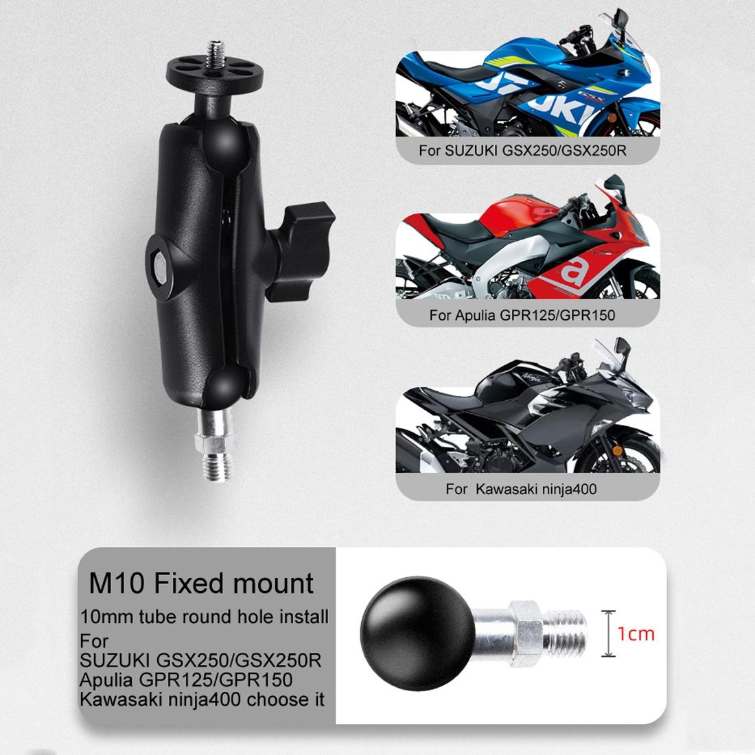 Universal Motorcycle Mount For Action Cameras - 14Cm Rod - Compatible With Gopro Insta360 Dji Action And More-1915196508731478022