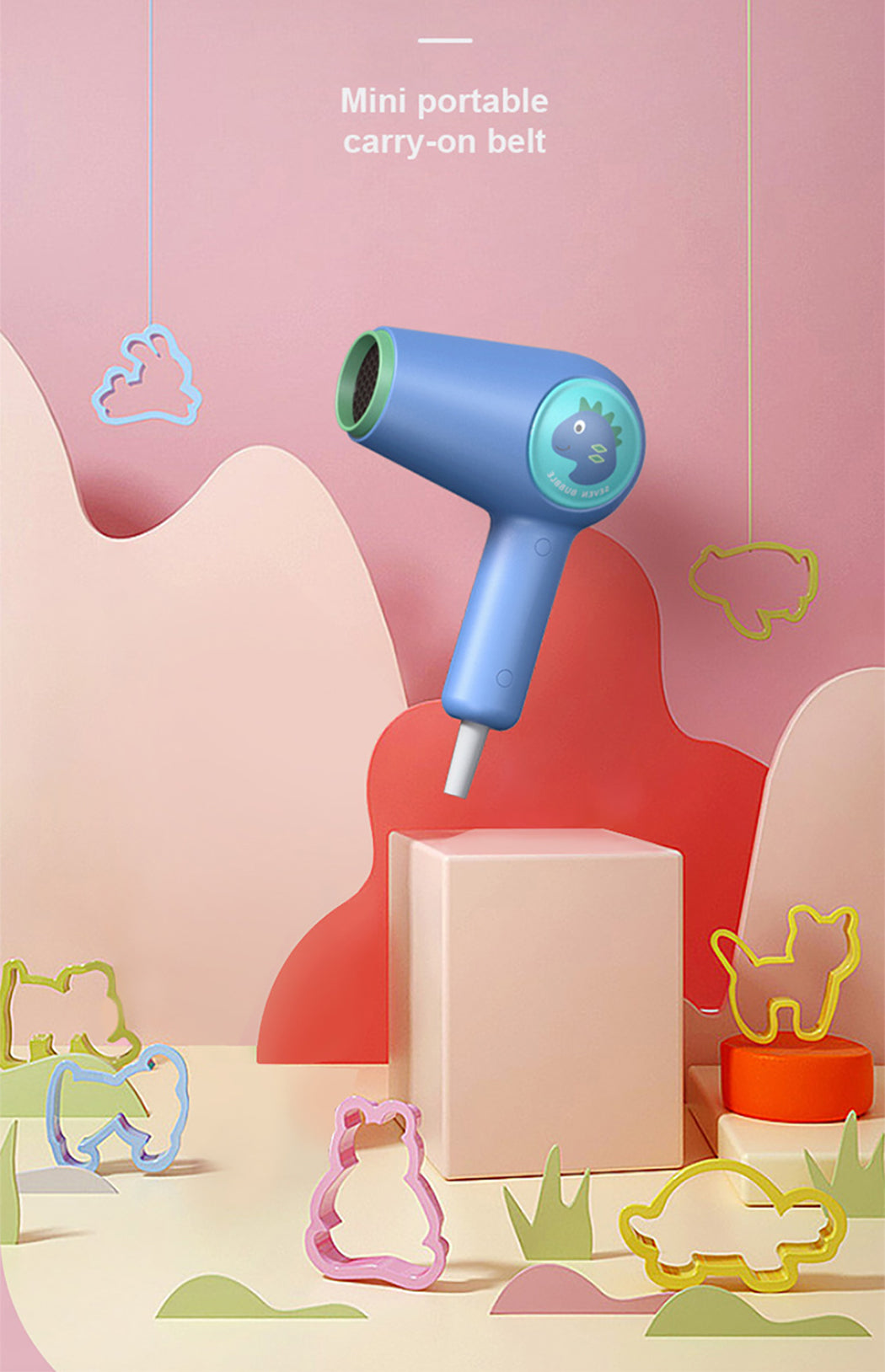 Seven Bubble ultra quiet Kids Hair Dryer-1942353124870197249