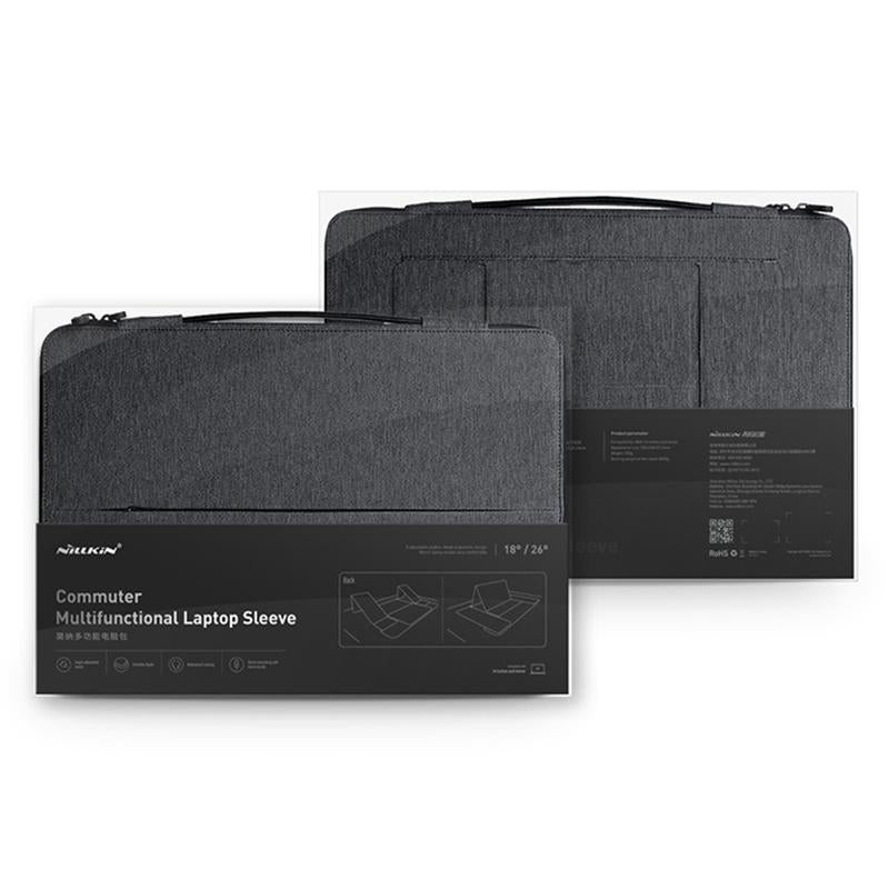 16.1 Inch Multifunctional Laptop Storage Bag With Holder - Classic Black-1915196973087068169