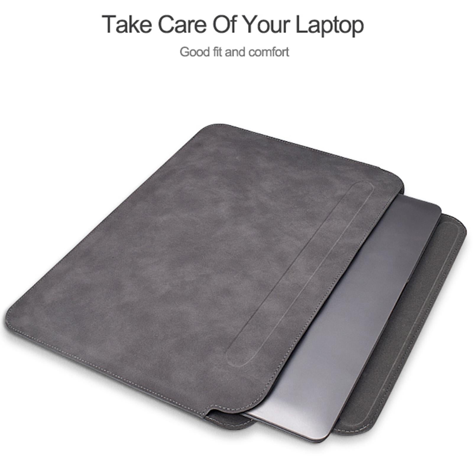 Lightweight Sheepskin Notebook Liner Bag - Deep Space Gray 14.1-15.4 Inch-1915196974592823301