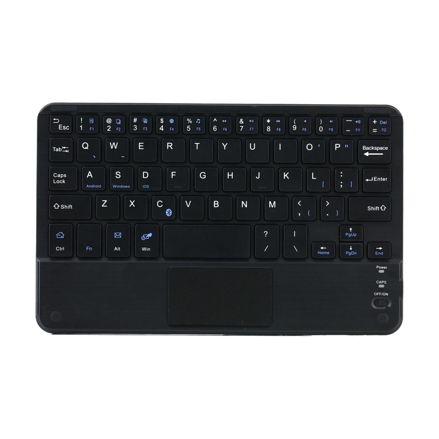 Detachable Bluetooth Keyboard Leather Tablet Case For Ipad Mini 6 With Touchpad & Holder - Black-1915196908301848578