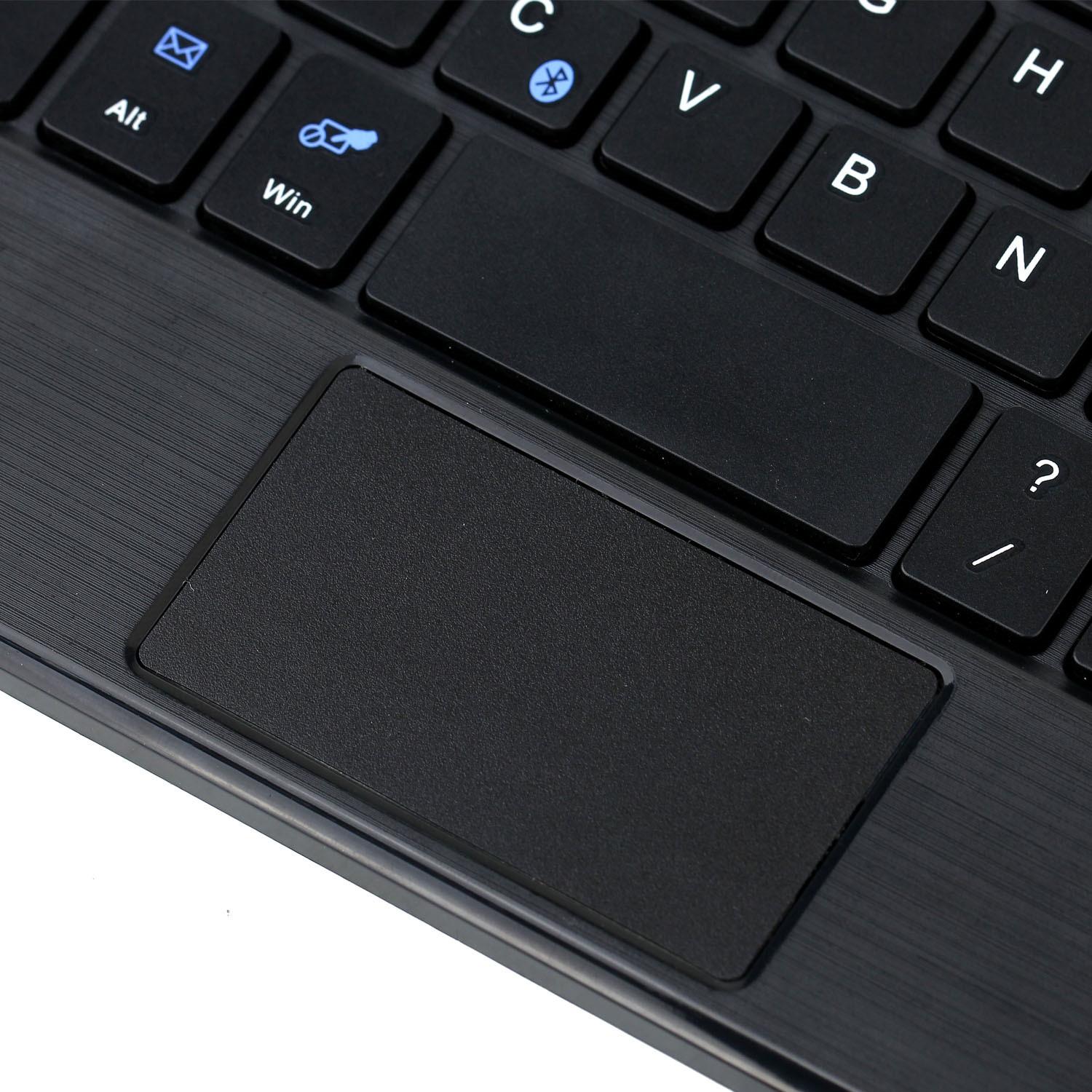 Detachable Bluetooth Keyboard Leather Tablet Case For Ipad Mini 6 With Touchpad & Holder - Black-1915196908301848580