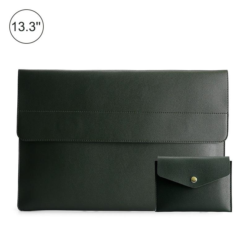 Waterproof Laptop Bag - 13.3 Inch Lightweight Dark Green-1915196530457972744
