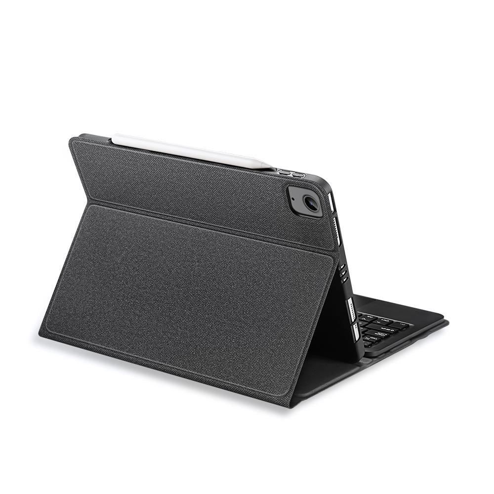 Leather Case With Bluetooth Keyboard & Touchpad For Ipad Air / Pro 11 - Black-1915196646199791617