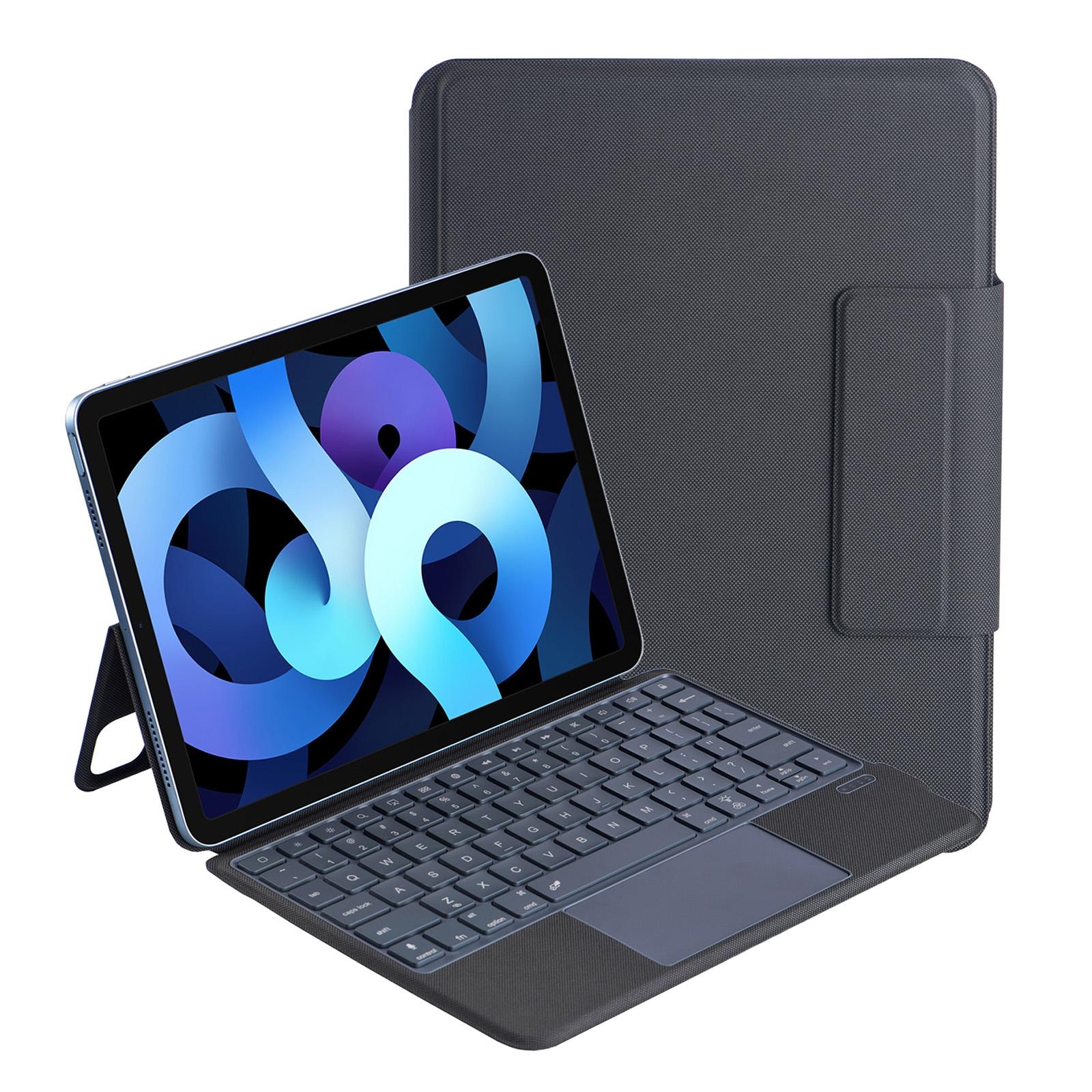 Bluetooth Keyboard Leather Case For Ipad Air 11 / 10.9 / 10.5 / Pro 11 - Black-1915196929445335040