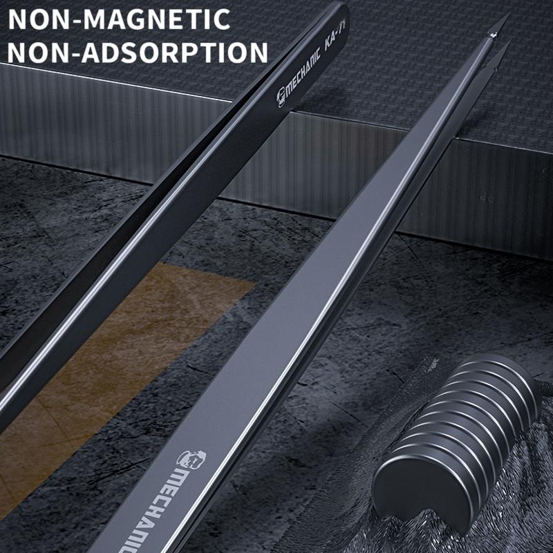 11 Non-Magnetic Pointed Tweezers For Mechanics-1915198224596078598
