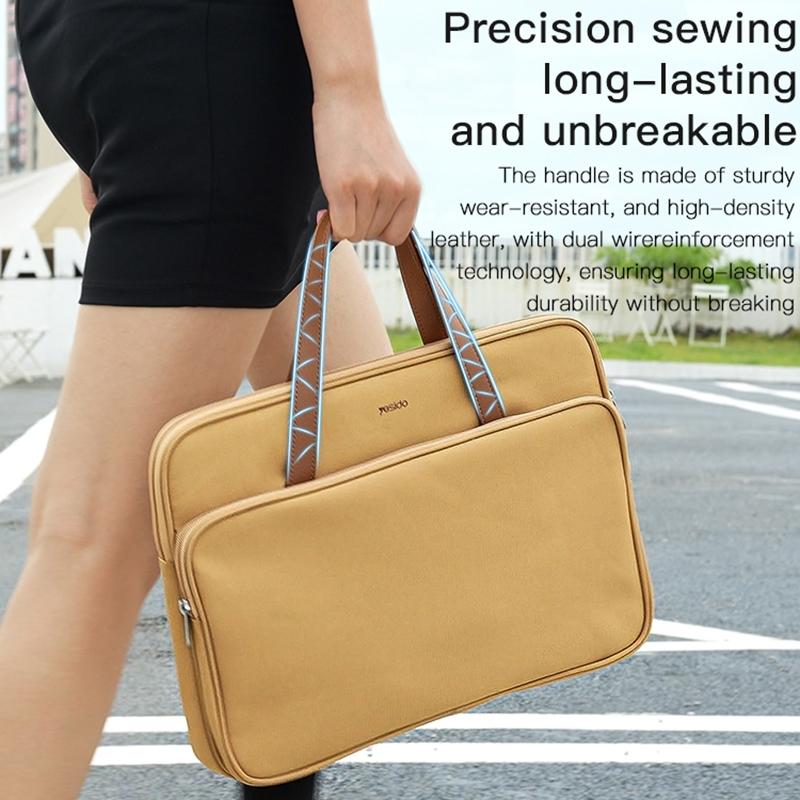 16 Waterproof Oxford Laptop Bag - Yellow-1915196868405628936