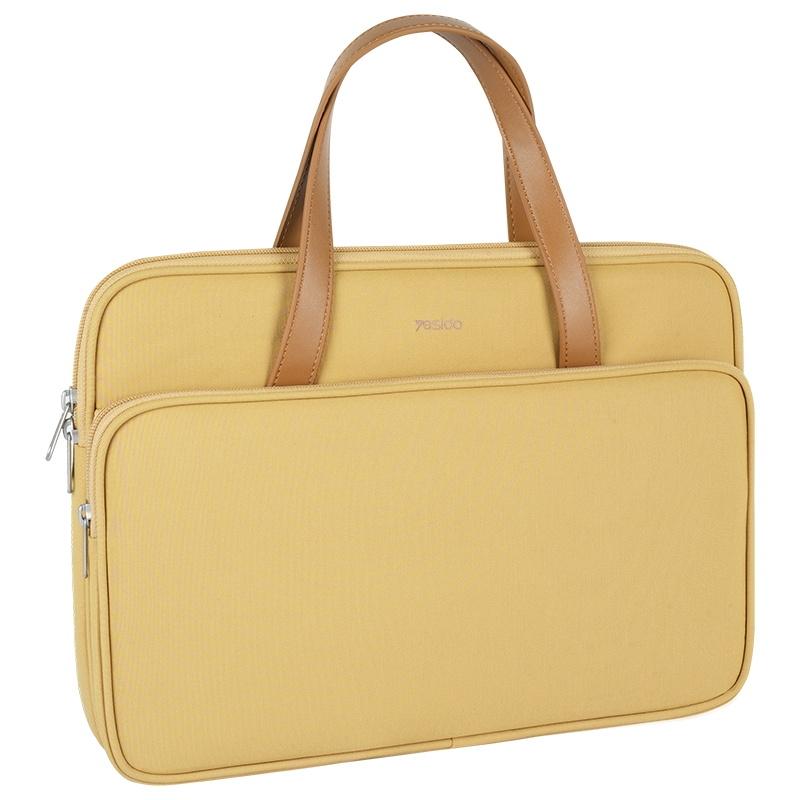 16 Waterproof Oxford Laptop Bag - Yellow-1915196868405628937