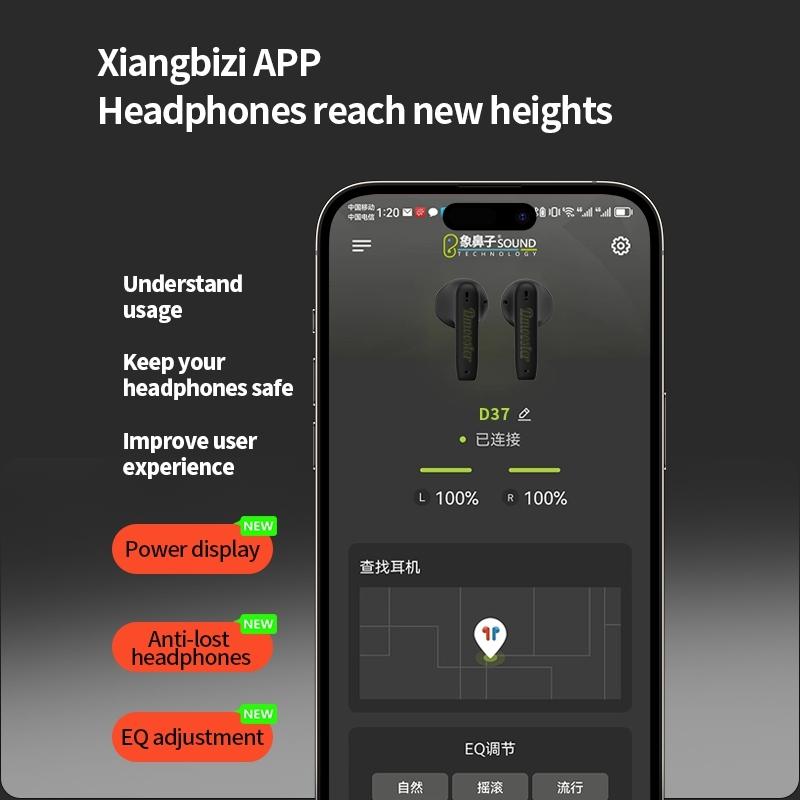 Oil Barrel Bluetooth Earphones - Black / Green Tws-1915197122844692482