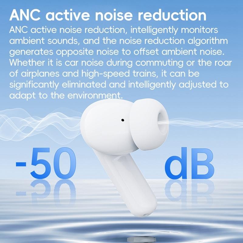 Wireless Active Noise-Cancelling Earbuds - White-1915196819571347459
