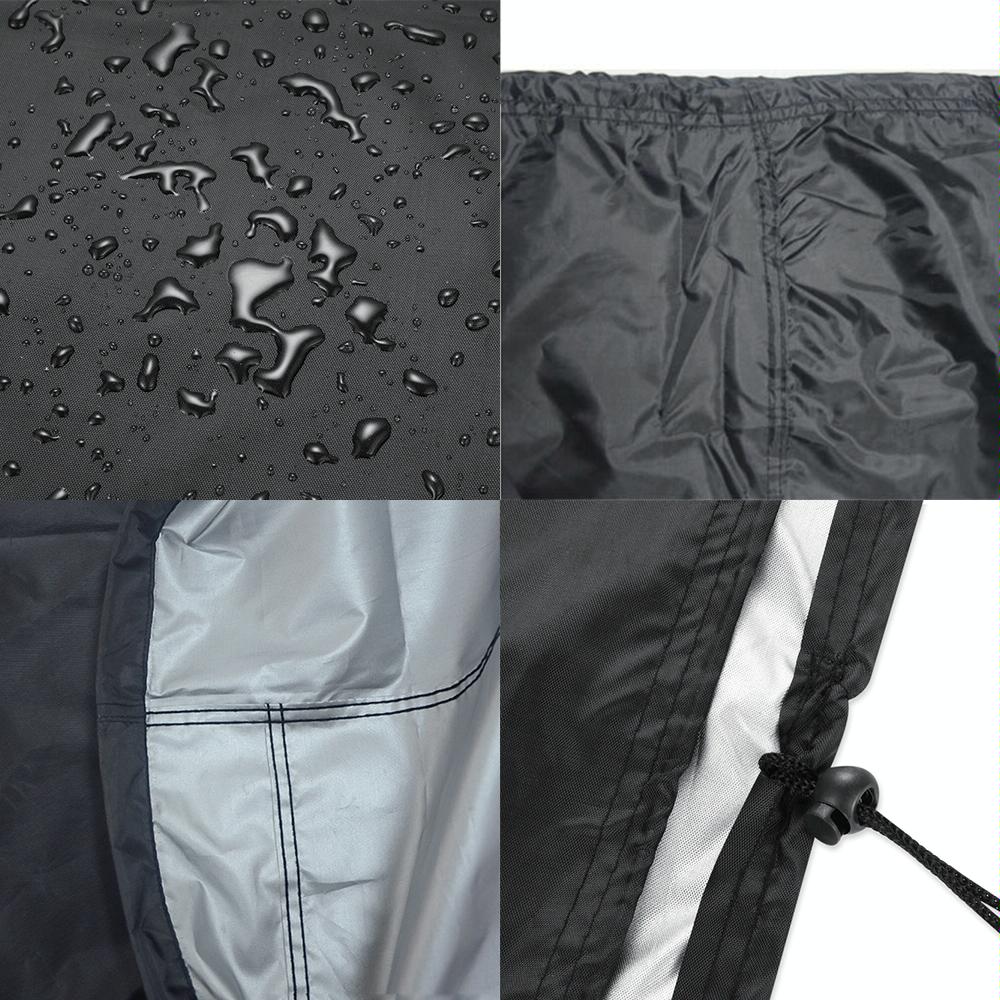 Waterproof Bbq Grill Cover - Anti-Uv Dust-Proof 210D Oxford Cloth - 170X61X117Cm - Black-1915196714554363906
