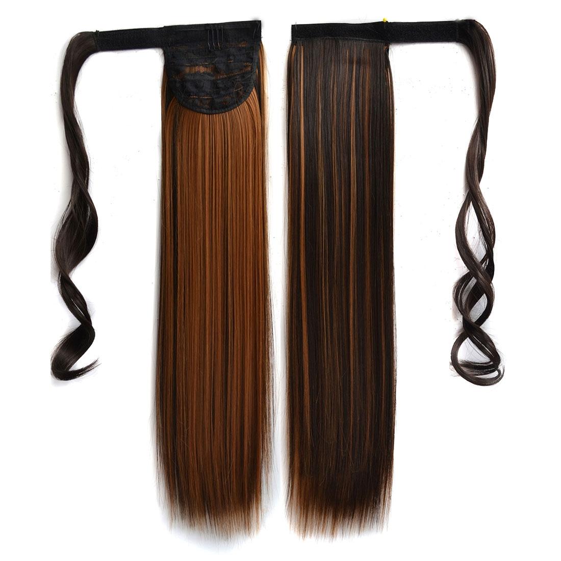 Long Straight Bandage Style Wig With Invisible Ponytail - 4H27-1915197089097322496