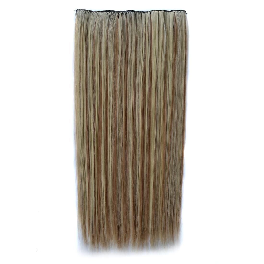 Long Straight Five-Clip Wig In 613H16 Colour-1915197305716346881