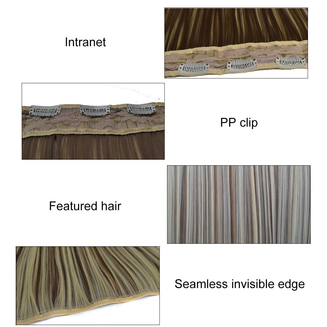 Long Straight Five-Clip Wig In 613H16 Colour-1915197305716346882