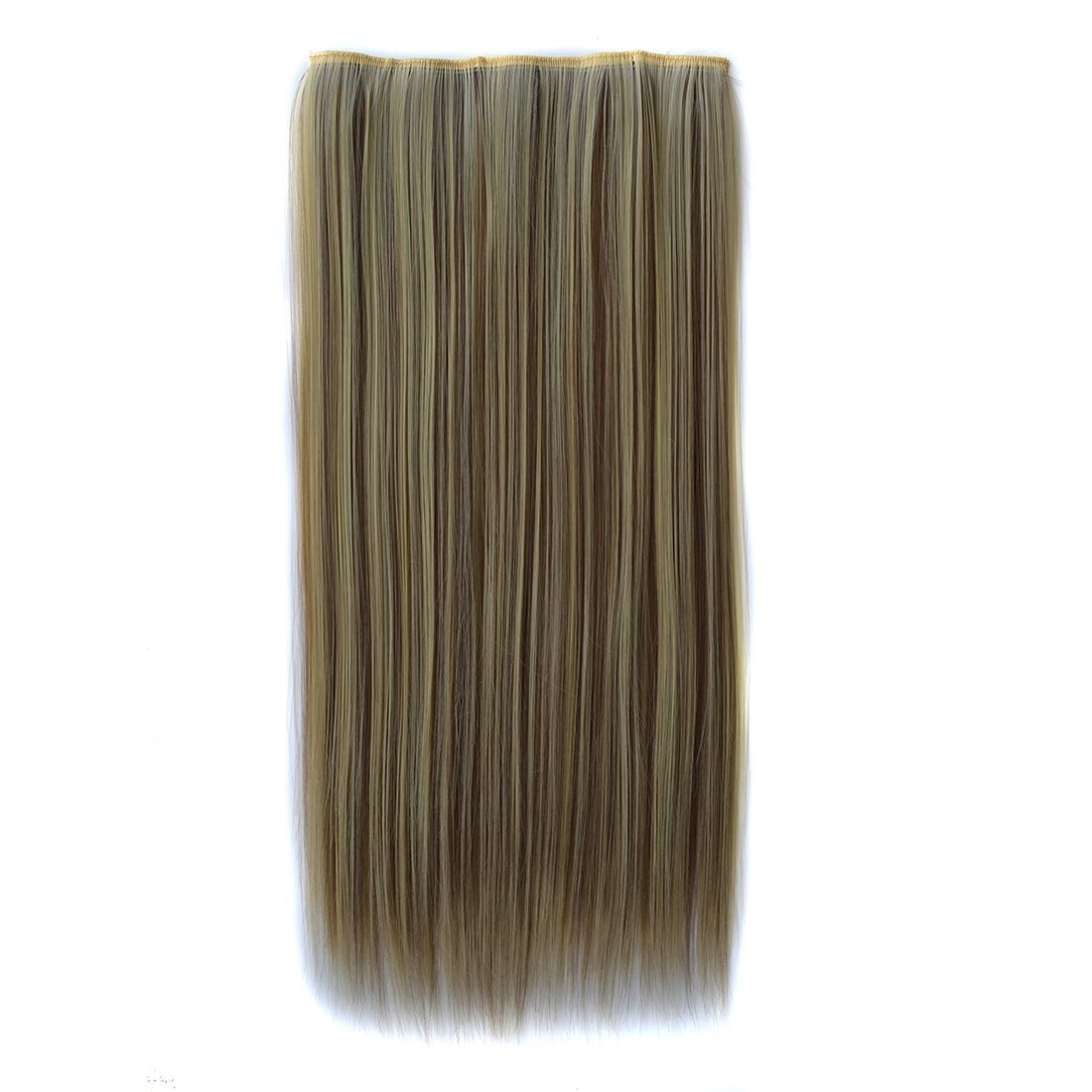 Long Straight 5 Clip Wig Extension In 613H18 Colour-1915197068306157569