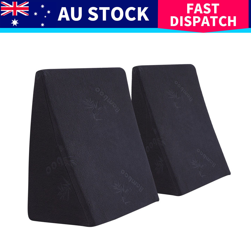 Cool Gel Memory Foam Bed Wedge Pillow-1942353652727549961