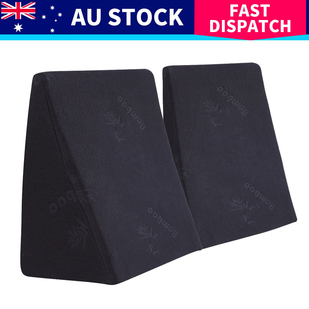 Cool Gel Memory Foam Bed Wedge Pillow With Cover-1942353652102598665