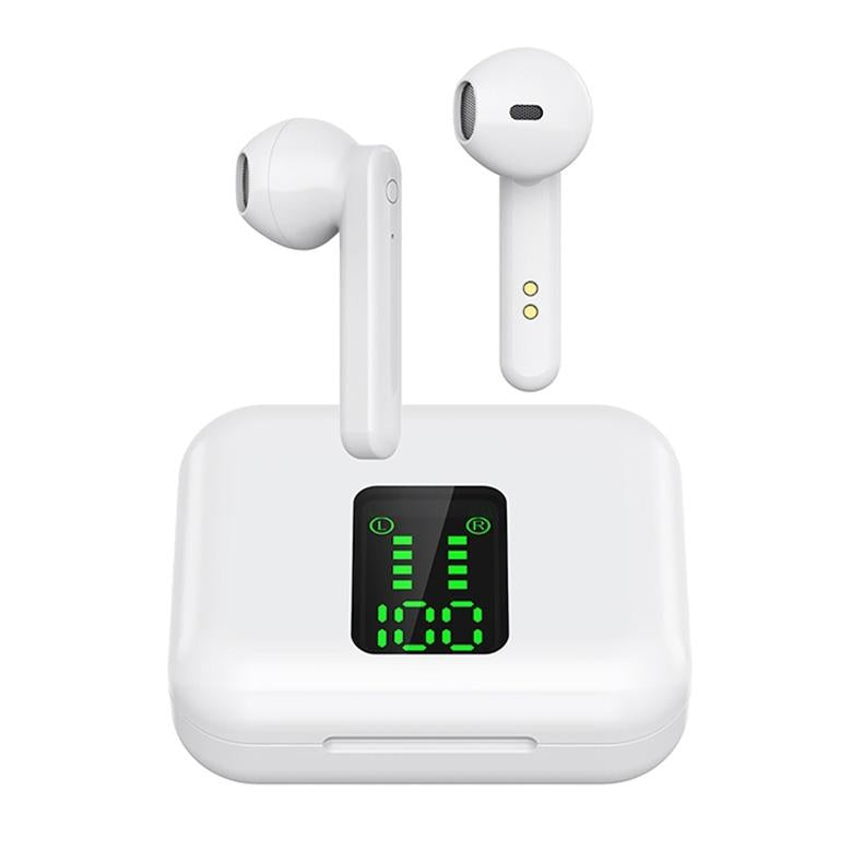 Wireless Bluetooth Earphones With Charging Box & Led Display-1915196637760851968