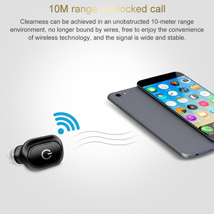 Wireless Bluetooth 5.0 Single In-Ear Earphone - Black-1915196736935170051