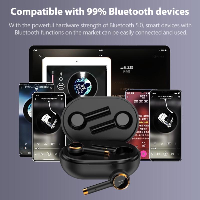 Wireless Bluetooth 5.0 Earbuds With Charging Case-1915196730656296963