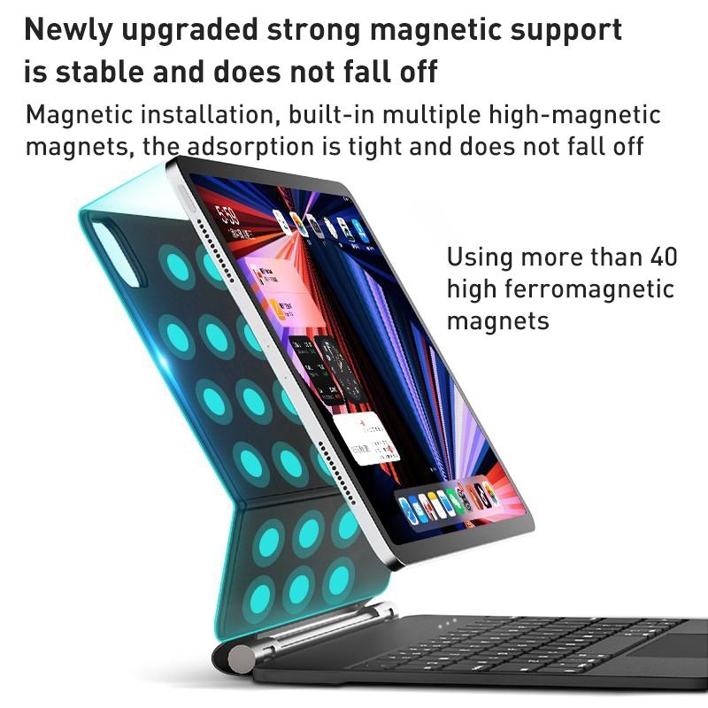 Magic Bluetooth Keyboard Leather Case For Ipad Pro 11 - Black-1915196754647715843