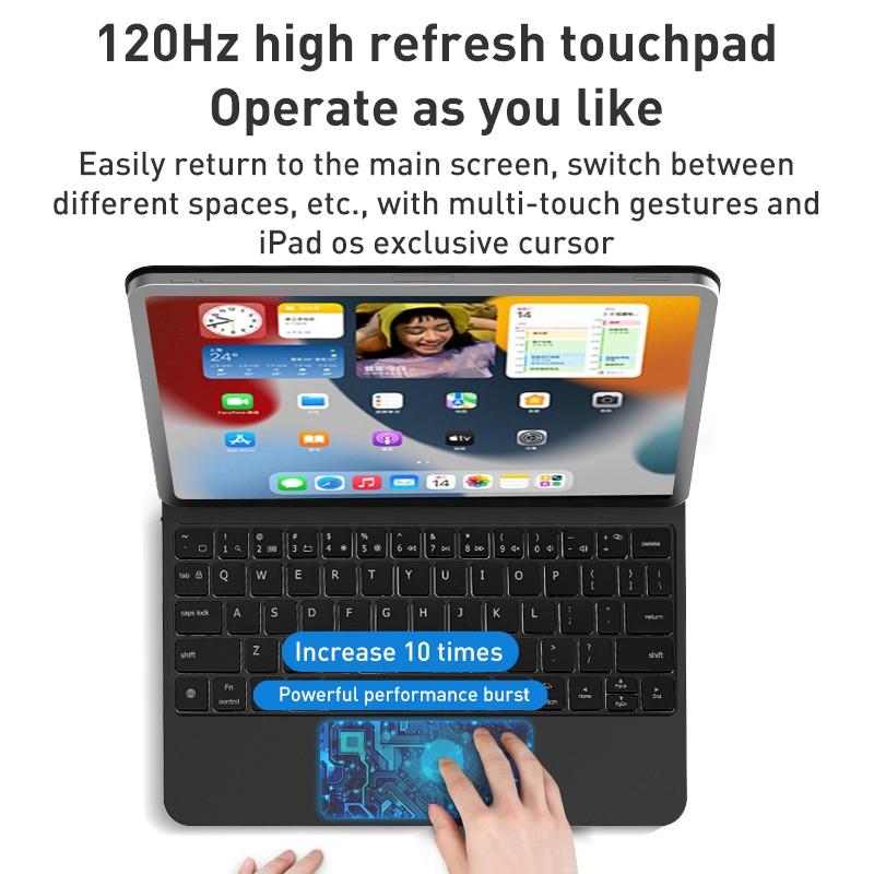 Magic Bluetooth Keyboard Leather Case For Ipad Pro 11 - Black-1915196754647715844