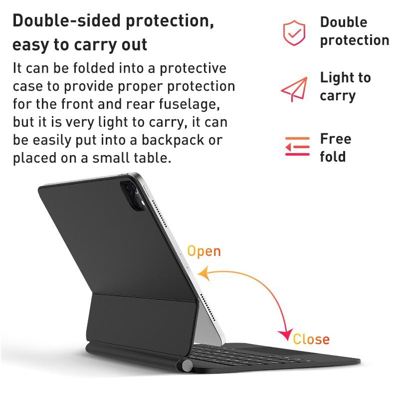 2022 T89 Magic Bluetooth Keyboard Leather Case For Ipad 10.9 Gen 10 - Black-1922443418953453570