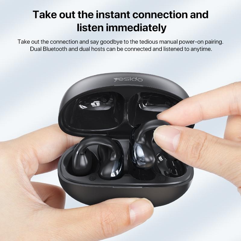 Wireless Ear Clip Earphone With Bluetooth 5.3 For Air Conduction-1915197229040275458
