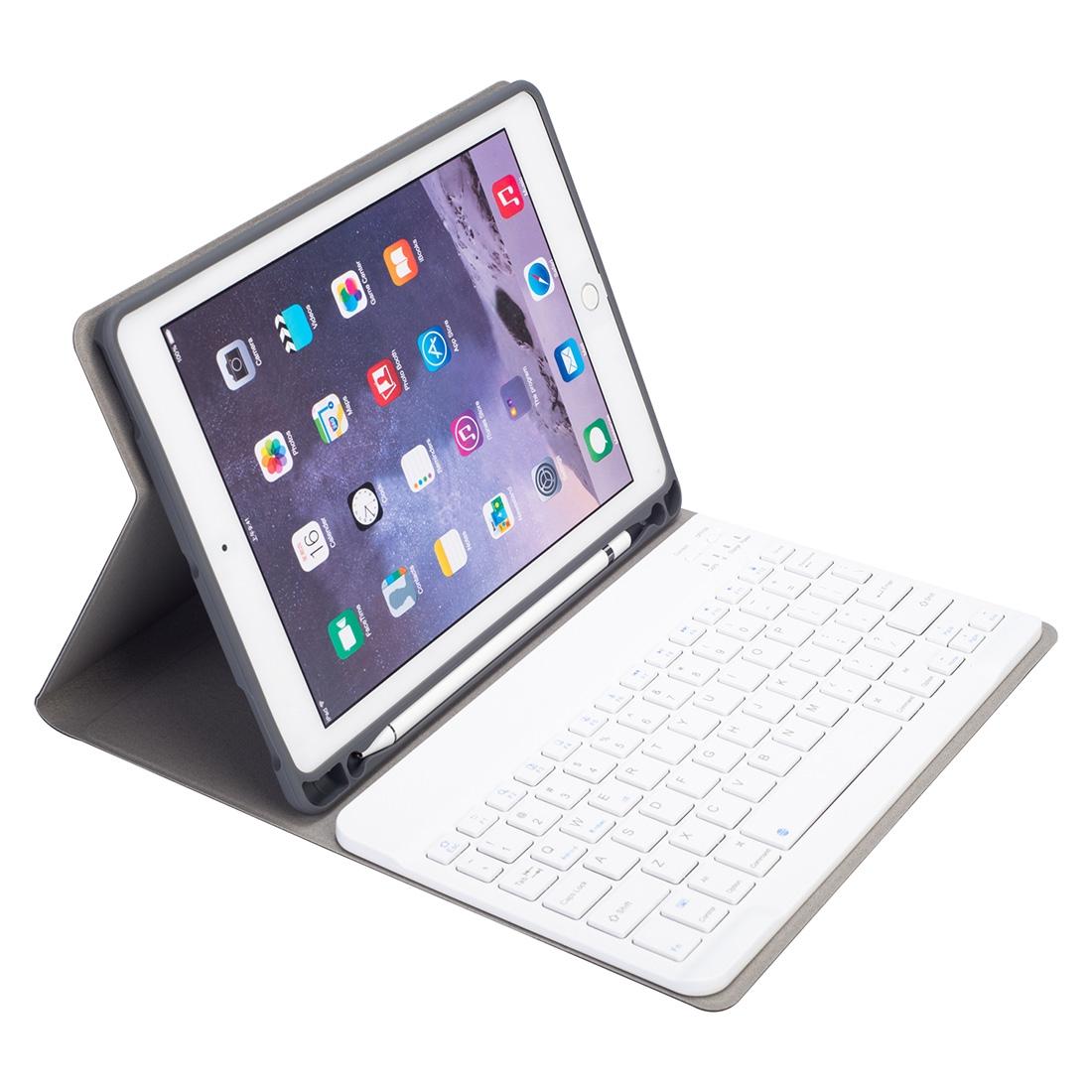 Silk Texture Bluetooth Keyboard Tablet Case For Ipad Air 2 / 1 Pro 9.7 2017 / 2018 With Stand & Pen Slot - Rose Gold-1915196544437587970