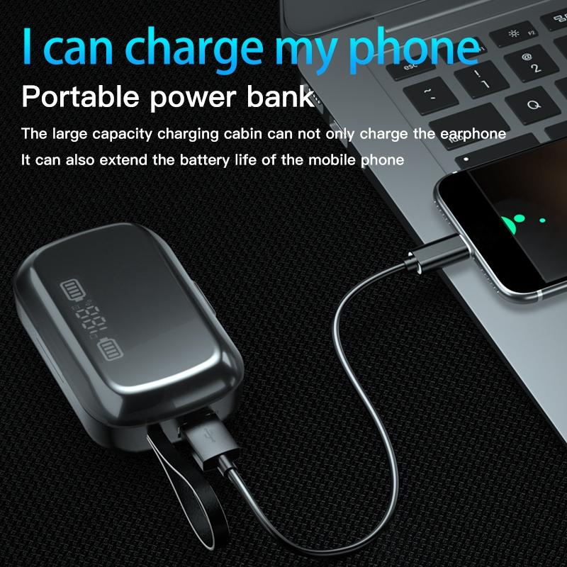 Touch Bluetooth Earphones With Dual Noise Cancellation And Charging Box-1915196671902486531