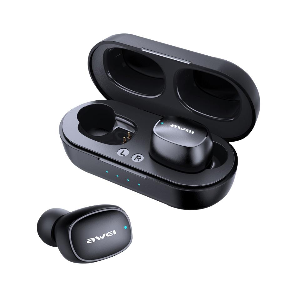 Wireless Sports Headset With Charging Case - T13 Tws Bluetooth V5.0 - Black-1915196720132788224